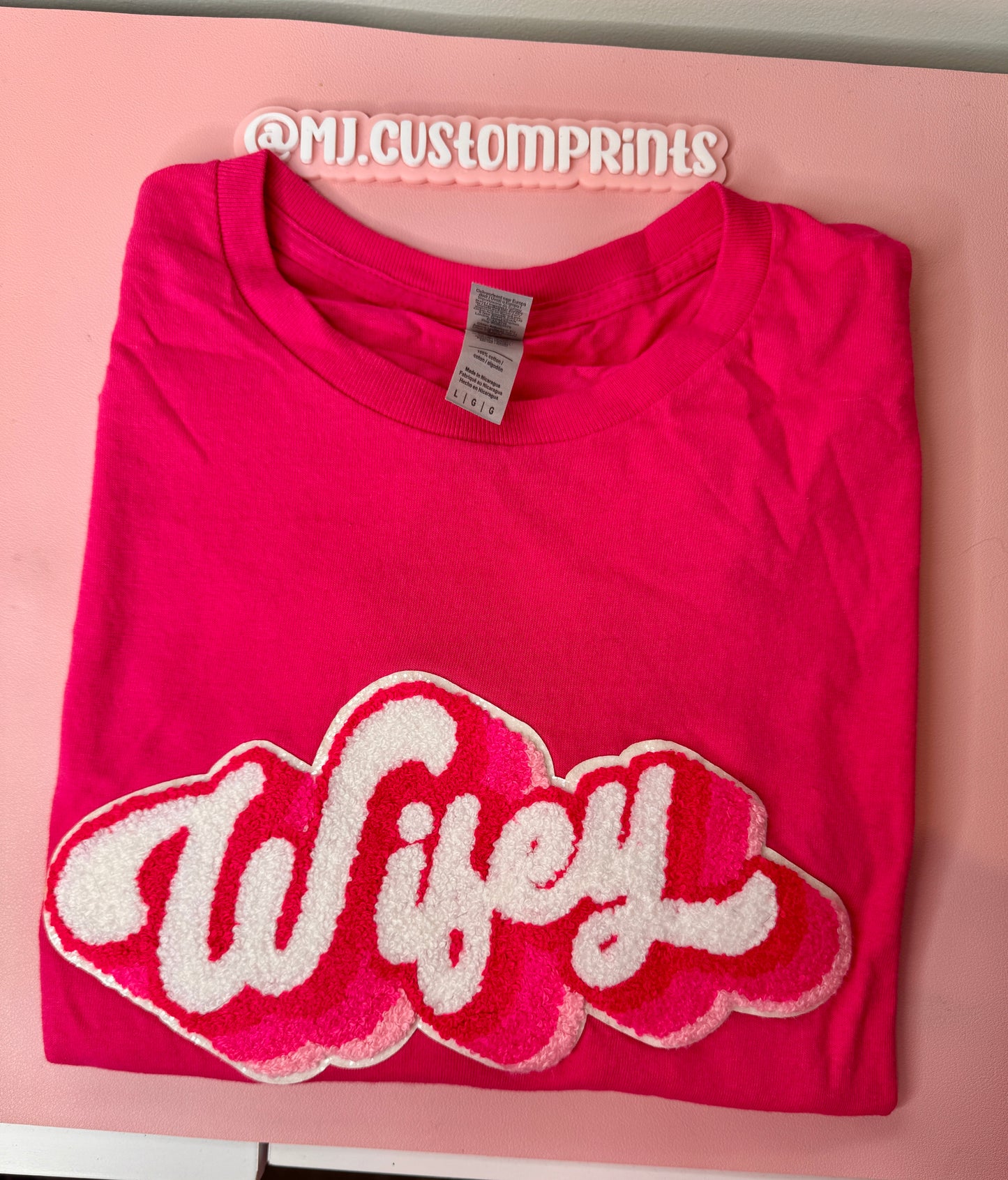 Wifey Patch T-shirt (SIZE LARGE)