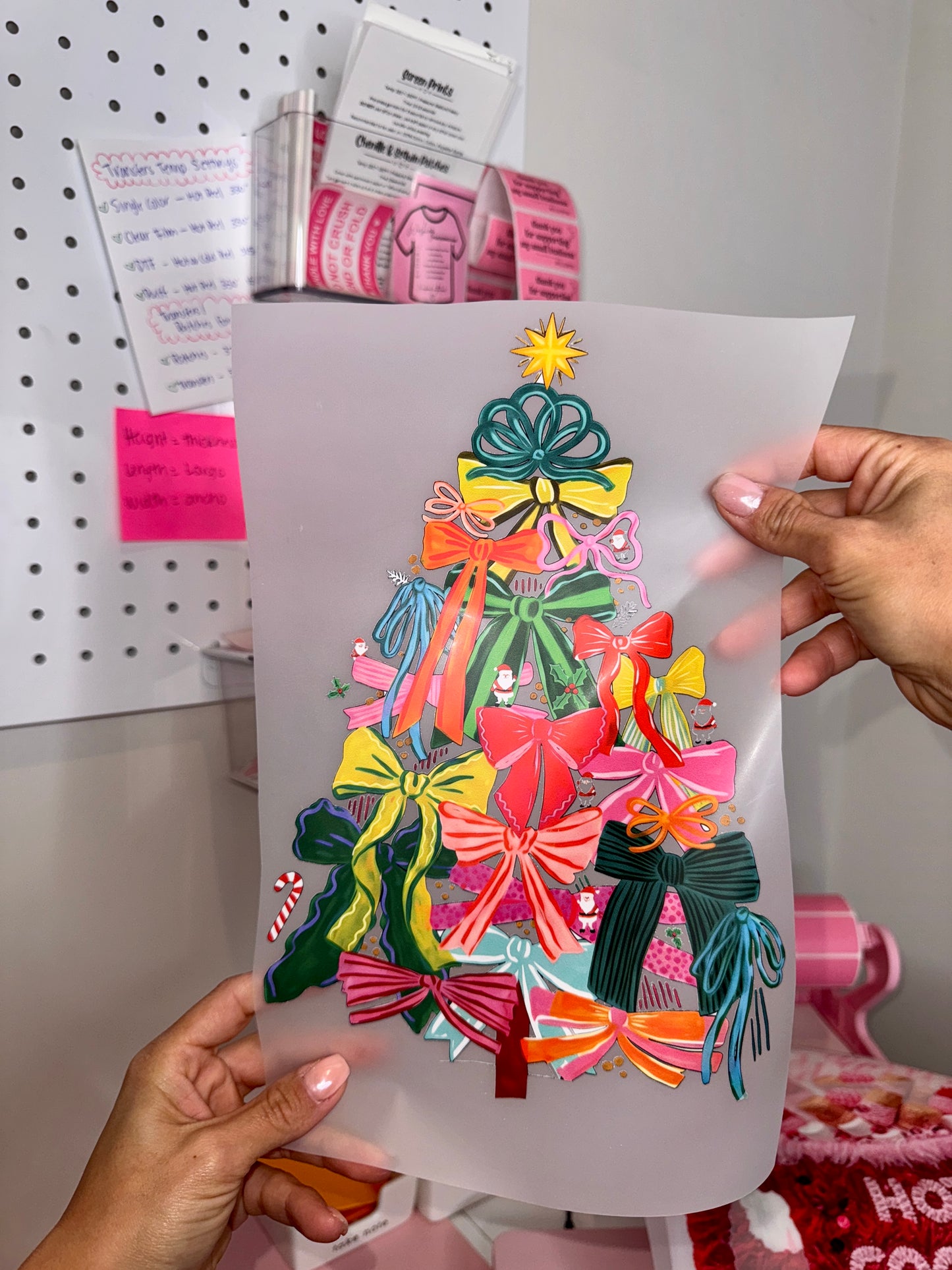Coquette Bows Christmas Tree - DTF 11”