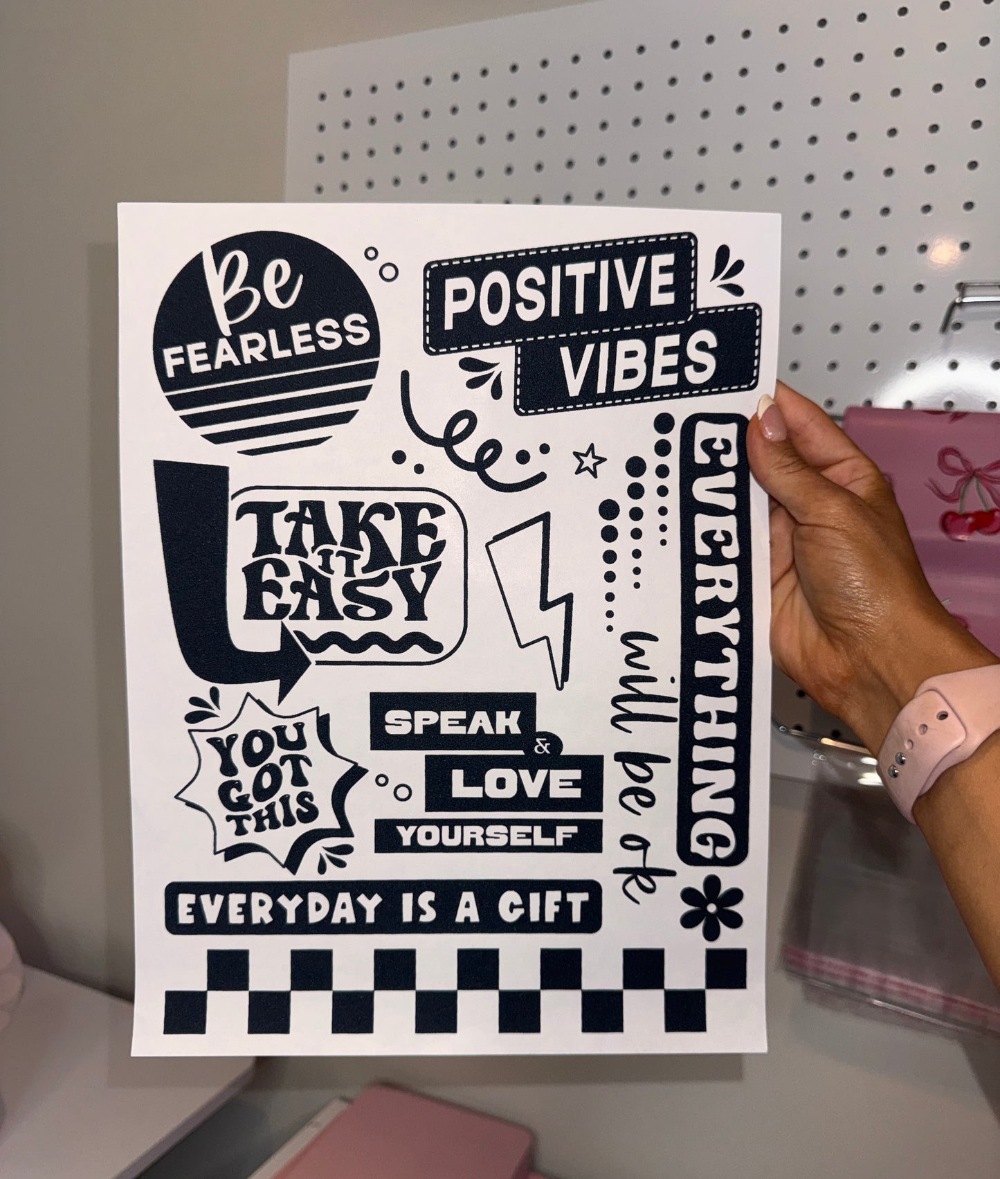 " Positive Vibes " - Single Color