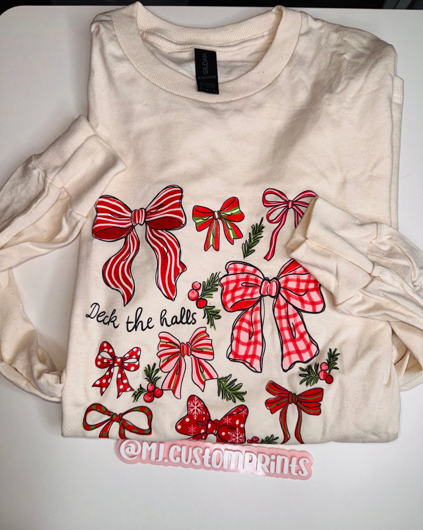 Deck the halls Long Sleeve Shirt size L