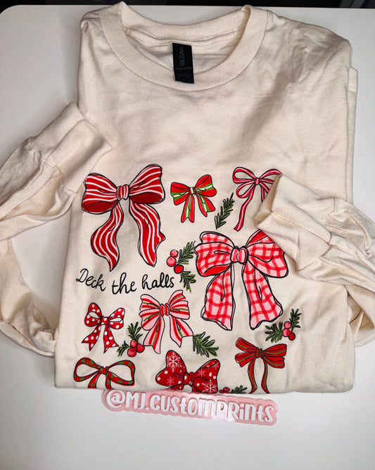 Deck the halls Long Sleeve Shirt size L