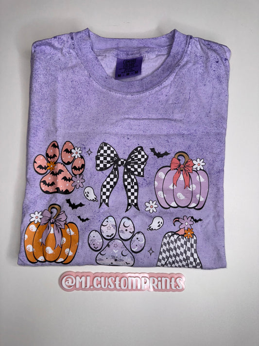 Tie-dye dog paws C.C shirt size M