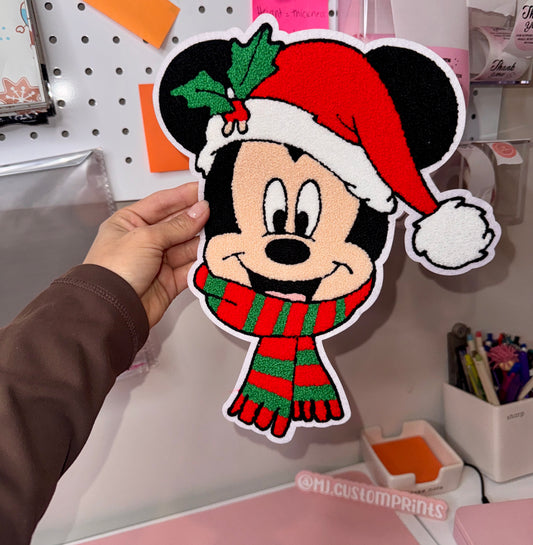 Christmas Mickey - Embroidered Patch