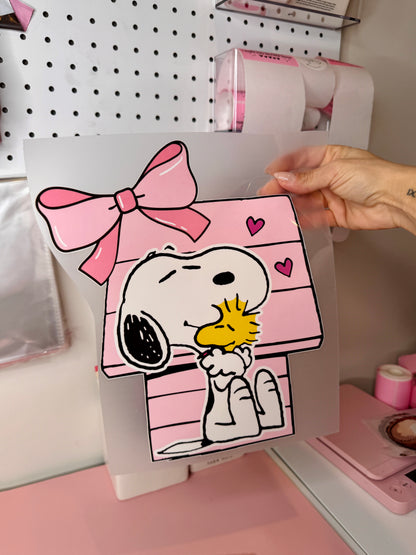 Pink Snoopy - Clear Film