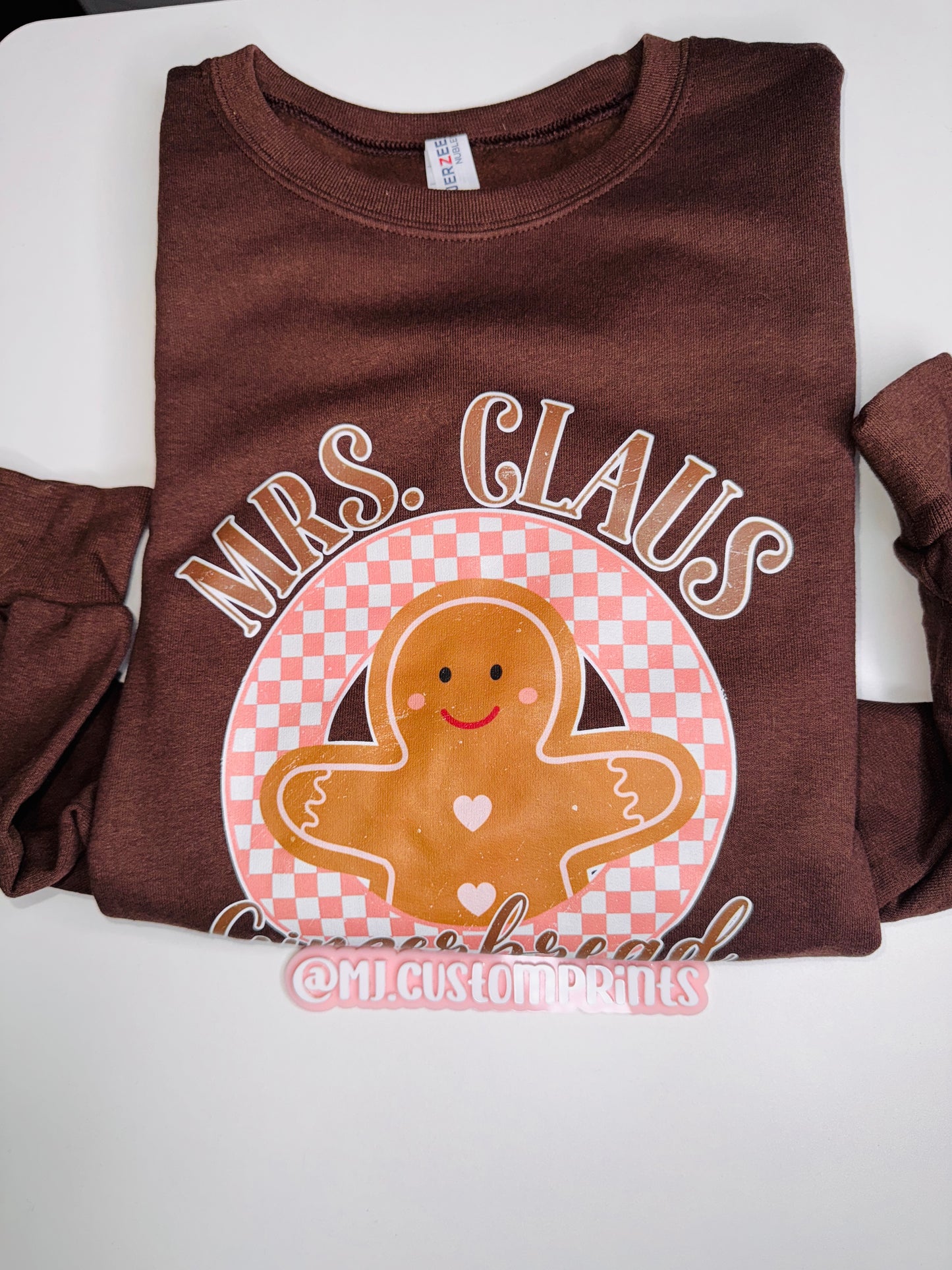 Mrs. Claus Brown Crewneck Size L
