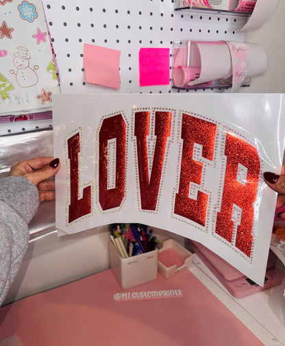 Lover Glitter Rhinestone Vinyl