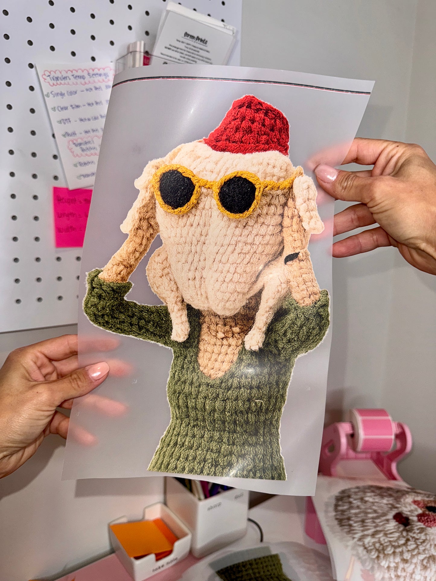 Turkey Head Faux Yarn - DTF 11”