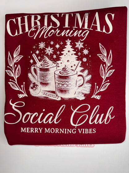 Christmas Morning Social Club Crewneck Size L