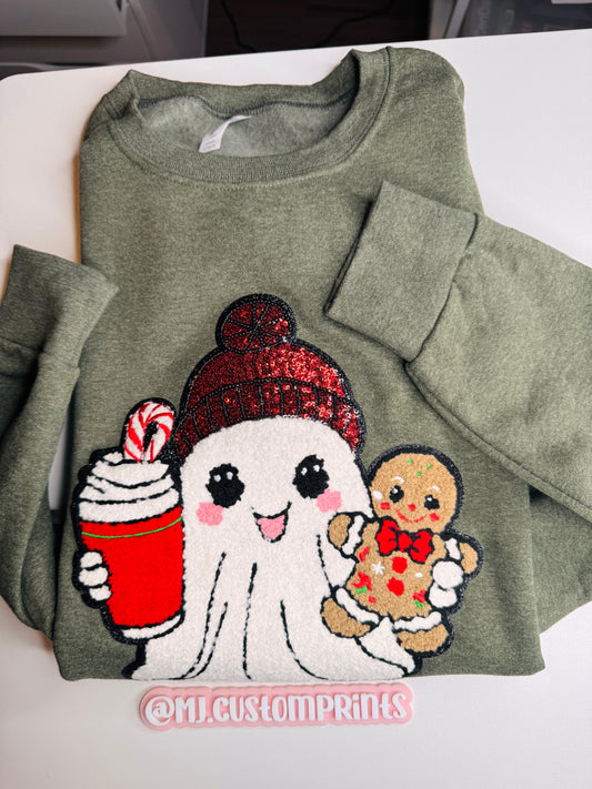 Christmas Ghost Crewneck size L