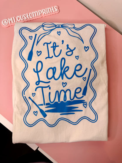 It’s Lake Time T-shirt  (SIZE LARGE)