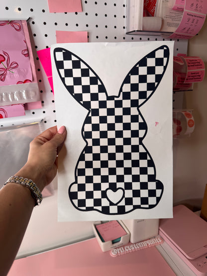 Checker Bunny - Single Color