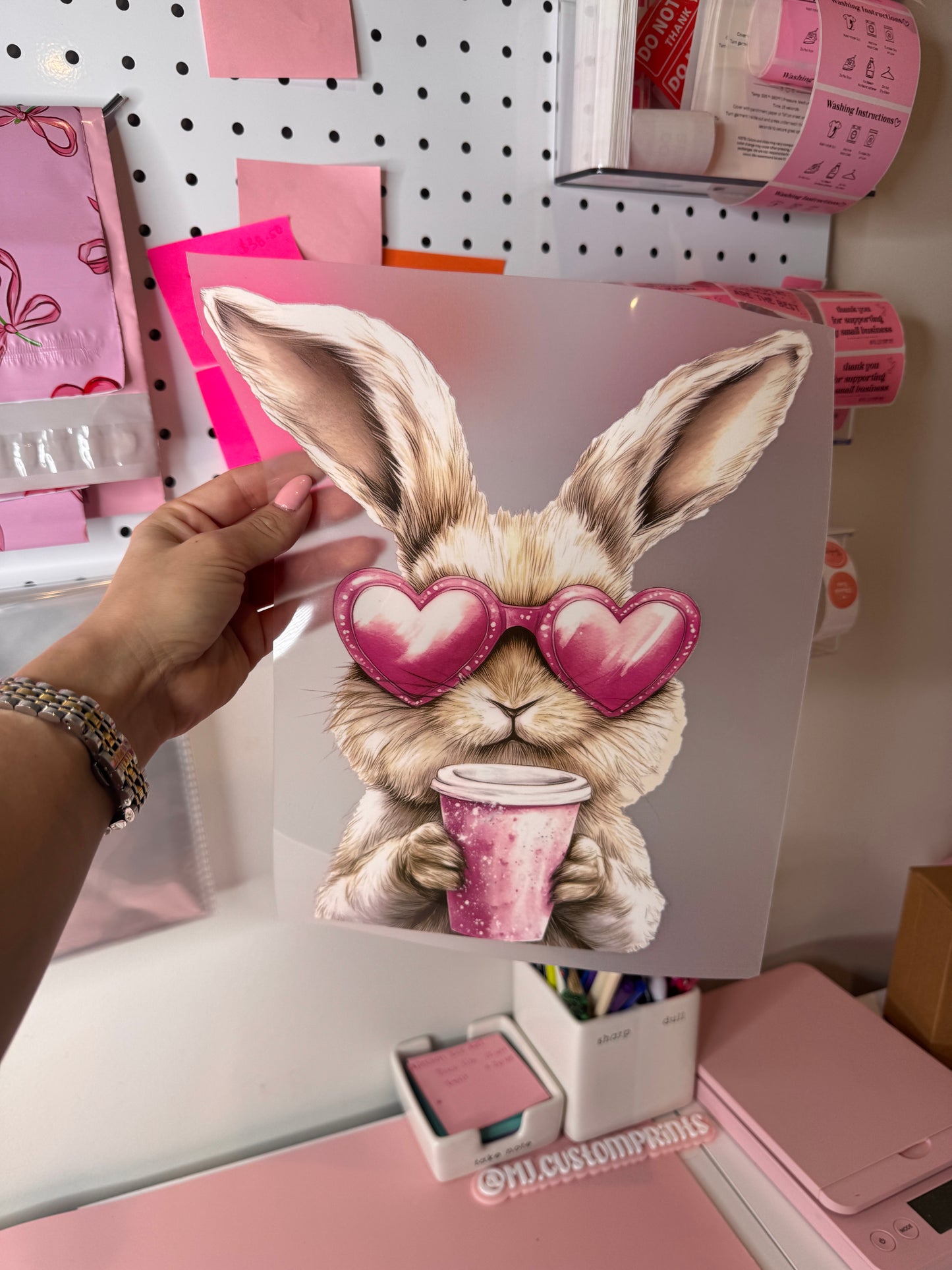 Coffee Bunny - Clear Film
