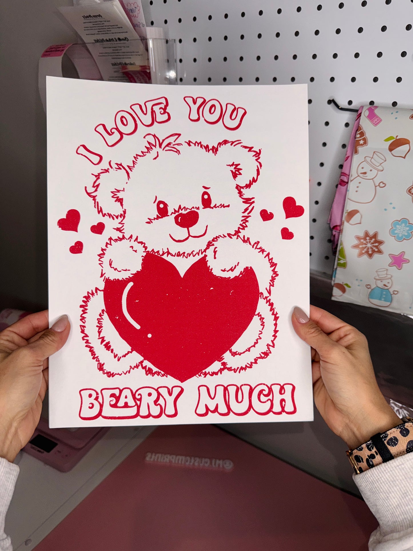 I Love You Bear Much - Single Color