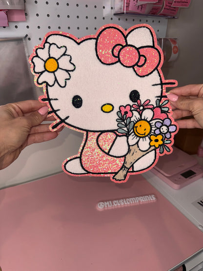 Hello Kitty Flower Bouquette - Chenille Patch
