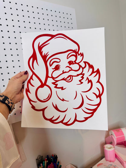 Red Santa Claus - Single Color