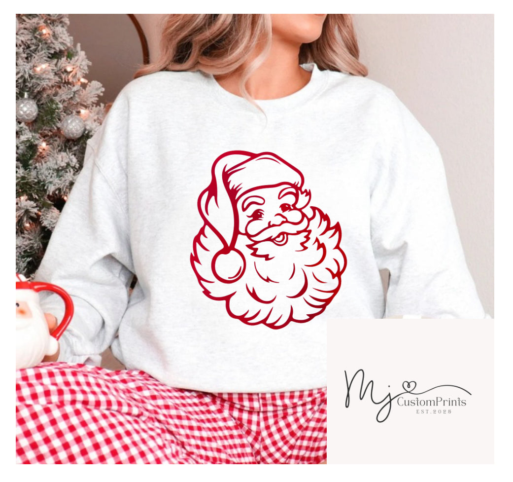 Red Santa Claus - Single Color
