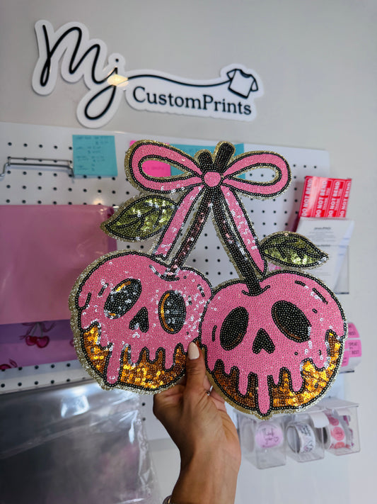 Halloween Cherry Apples - Sequin Patch