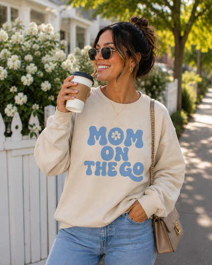 Mom on The Go Puff Crewneck * EXCLUSIVE DESIGN*