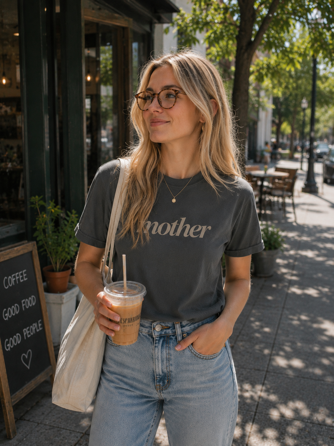 Mother Puff Print Shirt