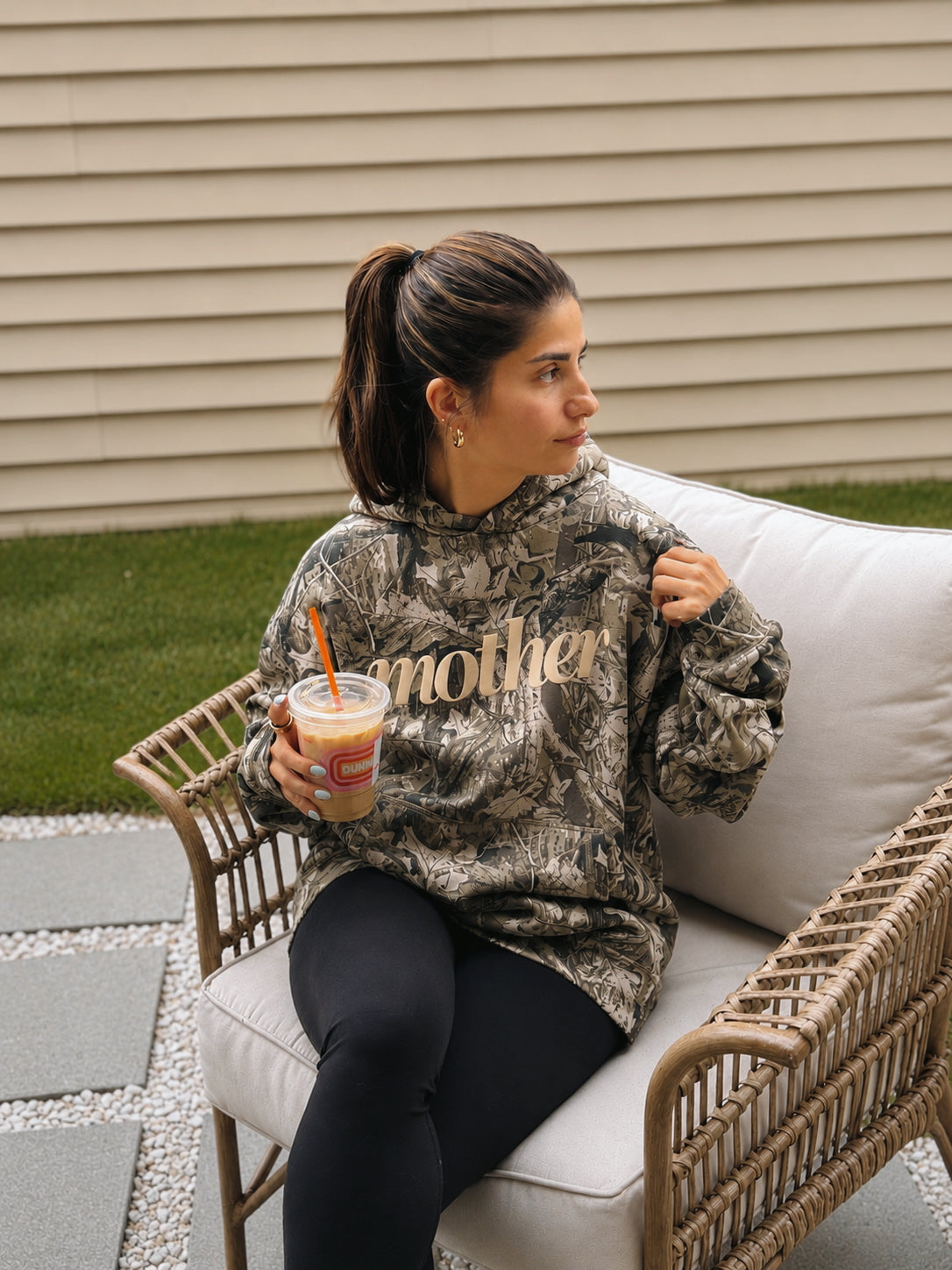 Mother Puff Camo Hoodie