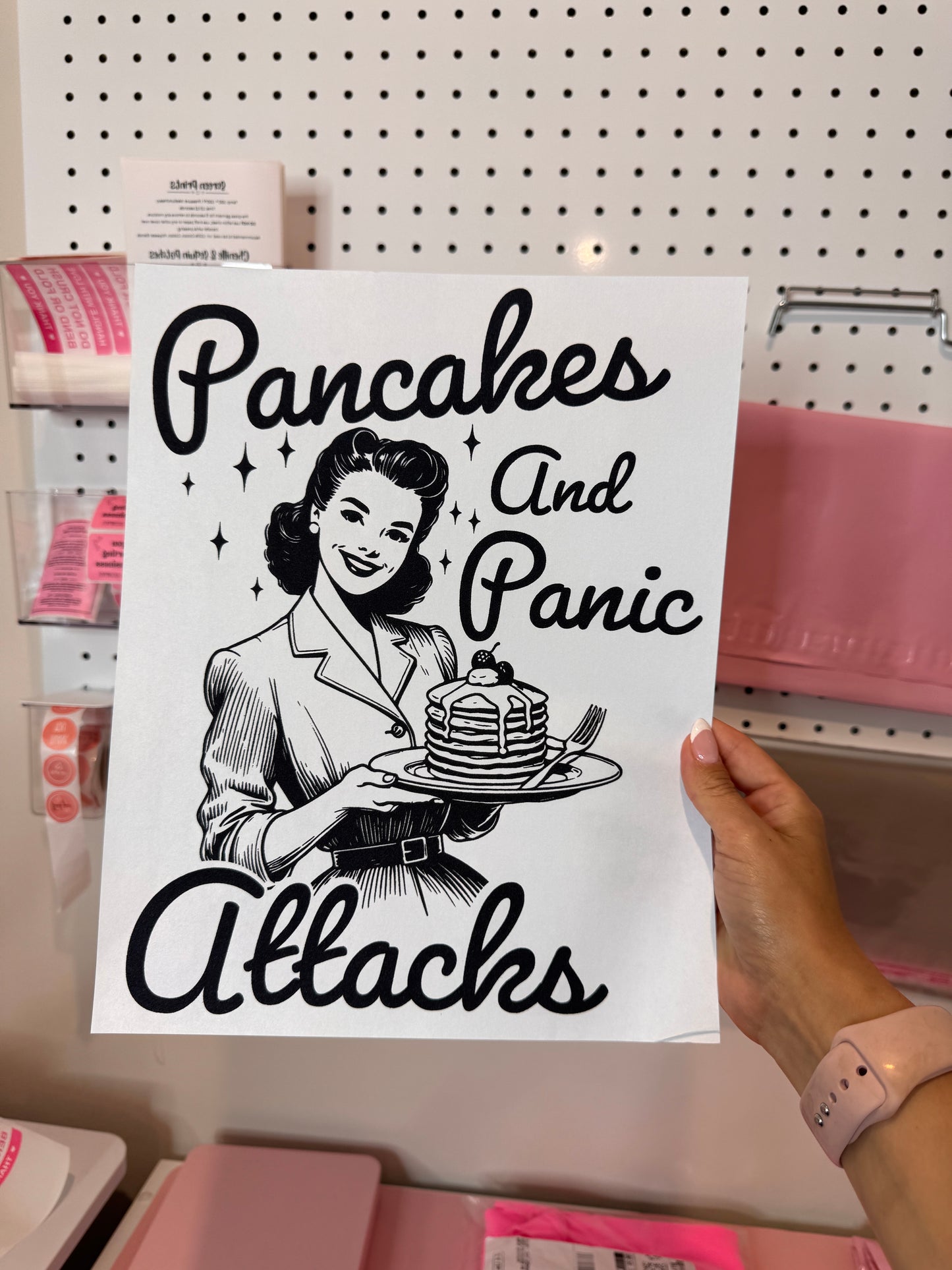 " Pancakes & Panic Attacks " - Single Color