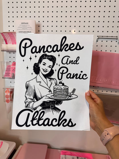 " Pancakes & Panic Attacks " - Single Color