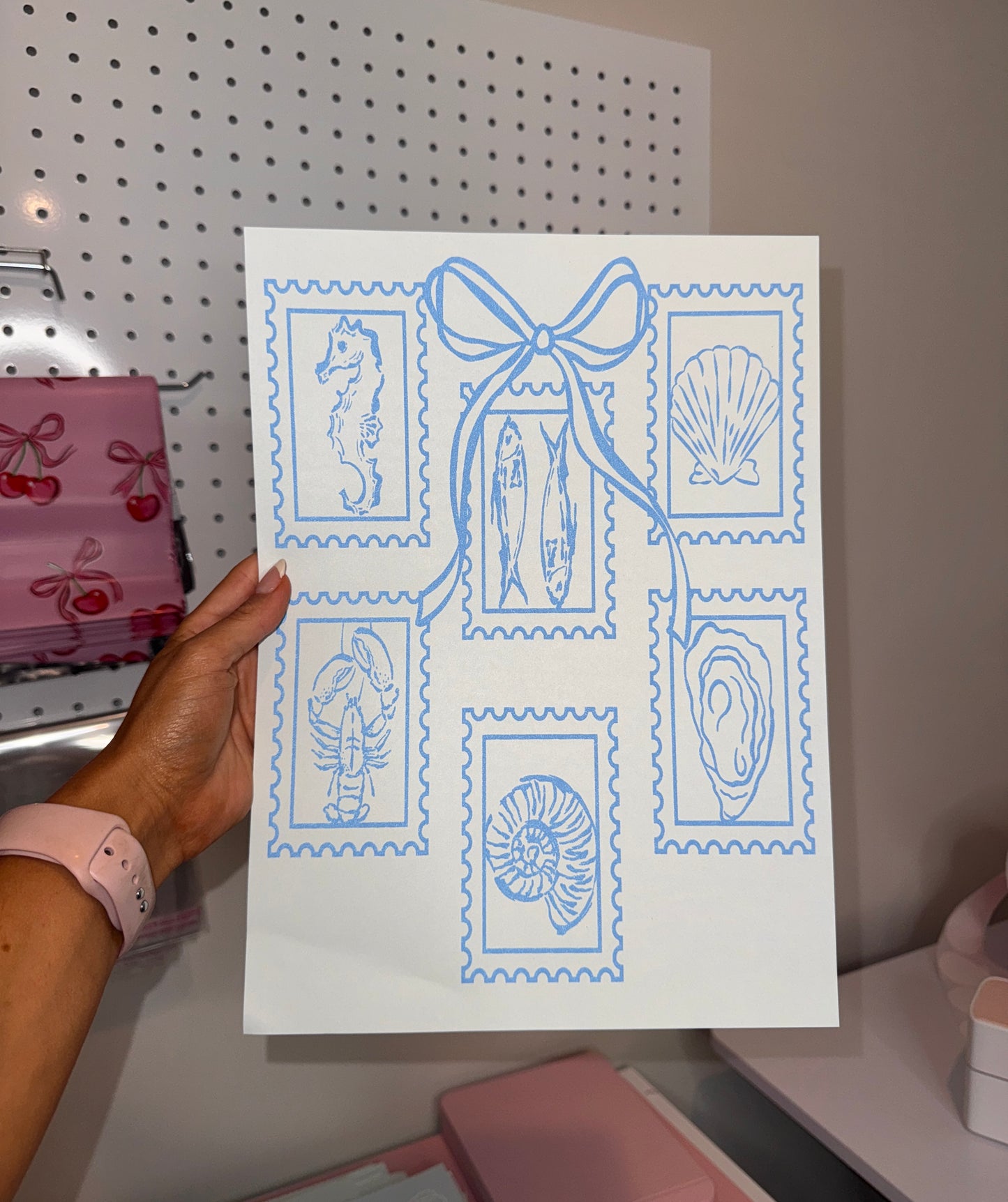 " Coquette Shells Stamps " - Single Color